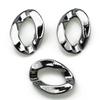 100 ABS Acrylic Open Connector Rings, 17 x 23 mm view 1