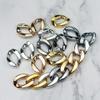100 ABS Acrylic Open Connector Rings, 17 x 23 mm view 2