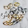 100 ABS Acrylic Open Connector Rings, 17 x 23 mm view 3