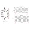 LGJEGD Outdoor Snow Fence, 304 Stainless Steel Cable Mesh, 2 mm, 10 x 10 cm Mesh, Reusable, 1.5 x 3 m view 3