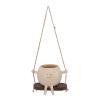 Hanging Resin Face Planter with Swiveling Face view 2