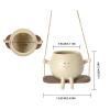 Hanging Resin Face Planter with Swiveling Face view 3