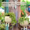 Hanging Resin Face Planter with Swiveling Face view 4