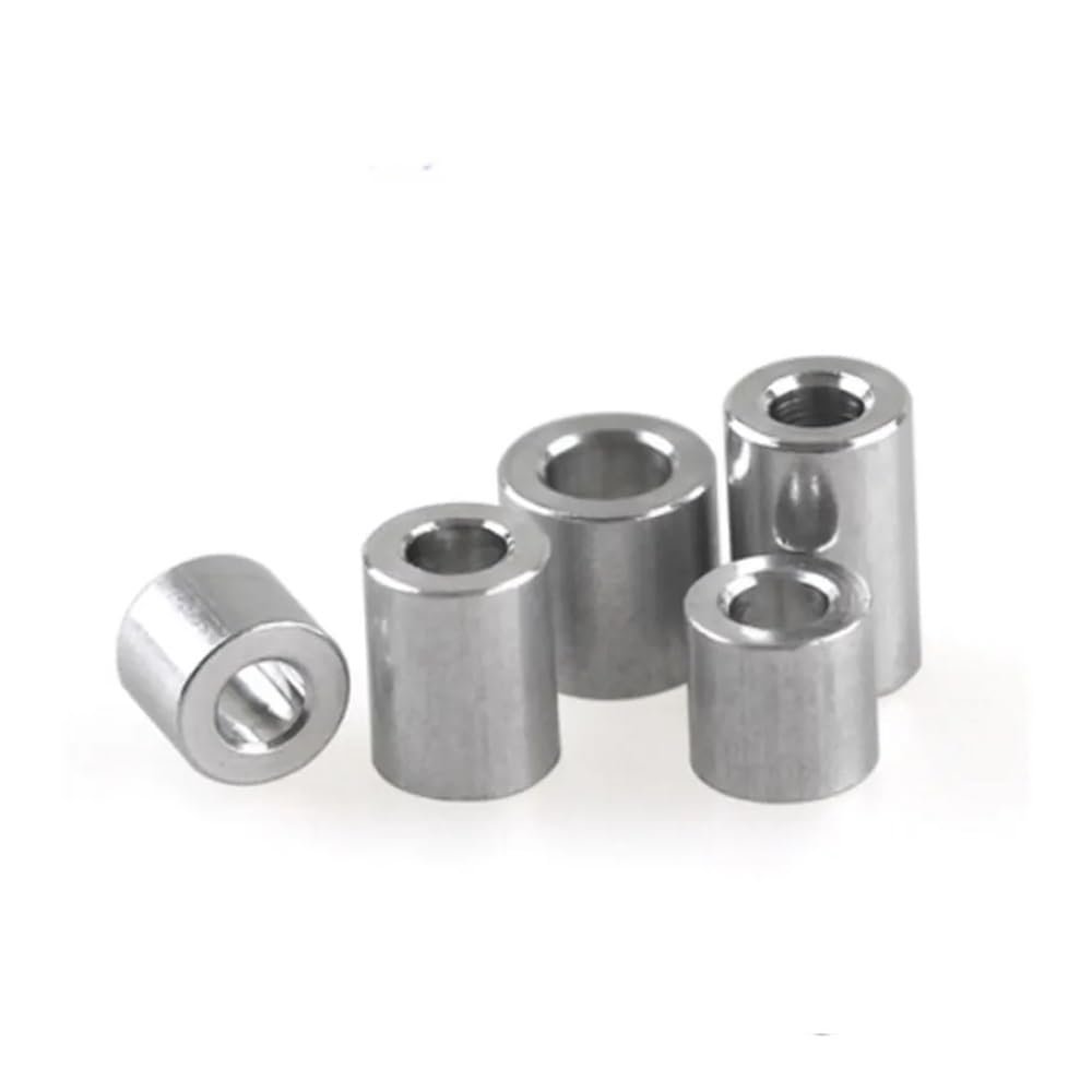 Aluminum Washers, Unthreaded Spacers, M3–M10, 2–30 mm, 5/10 pcs
