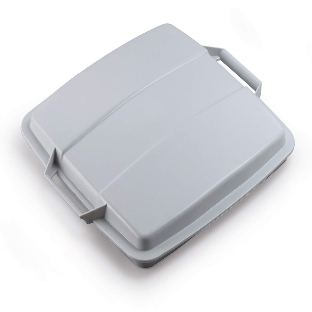 DURABLE ECO Lid for DURABIN 90 L, Square, Gray