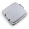 DURABLE ECO Lid for DURABIN 90 L, Square, Gray view 1