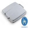 DURABLE ECO Lid for DURABIN 90 L, Square, Gray view 2