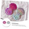 MAGICLULU 6-Piece Shell-Embossed Round Travel Makeup Mirrors with Folding Case view 4