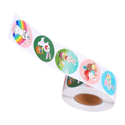 STOBOK 2-Roll Easter Bunny Stickers