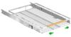 SANNO Expandable Pull-Out Cabinet Organizer, Stainless Steel, Chrome view 1