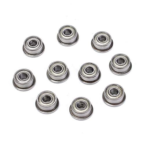 10pcs F693ZZ 3mm x 8mm x 4mm Double-Shielded Flanged Ball Bearings