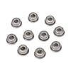10pcs F693ZZ 3mm x 8mm x 4mm Double-Shielded Flanged Ball Bearings view 1