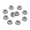 10pcs F693ZZ 3mm x 8mm x 4mm Double-Shielded Flanged Ball Bearings view 3