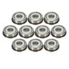 10-Piece F625ZZ 5 × 16 × 5 mm Flange Ball Bearings view 1