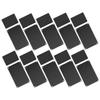 HOODANCOS 20-Piece Black Aluminum Blank Name Badge Plates with Smooth, Durable Surface view 1