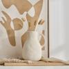 Octdays Rustic White Ceramic Vase with Handle view 2