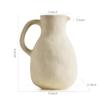 Octdays Rustic White Ceramic Vase with Handle view 3