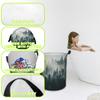 Naqiuli Misty Foggy Mountain Foldable Waterproof Laundry Hamper, 44 x 41 cm view 3