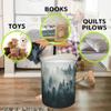 Naqiuli Misty Foggy Mountain Foldable Waterproof Laundry Hamper, 44 x 41 cm view 4