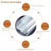 Clear Corrugated Roofing Panels, 2 mm FRP Daylight Sheets, Weatherproof/UV-Resistant, 0.9 x 1.2 m, 4-Pack view 3