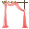 ROCKPOEM Wedding Arch Draping Chiffon Fabric, 10 m view 1