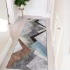 Non-Slip Runner Rug for Hallway, Modern Gray/Blue/Brown Rug, 100 × 150 cm view 2