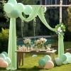 Wedding Arch Draping Fabric, White Chiffon, 75 x 600 cm, 1 Pc view 2