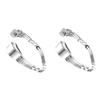 HOMSFOU 2-Piece Stainless Steel Rhinestone Link Band for Smartwatch, Silver and Rose, for Alta and Alta HR view 1