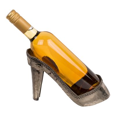 High-Heel Metal Wine Bottle Holder