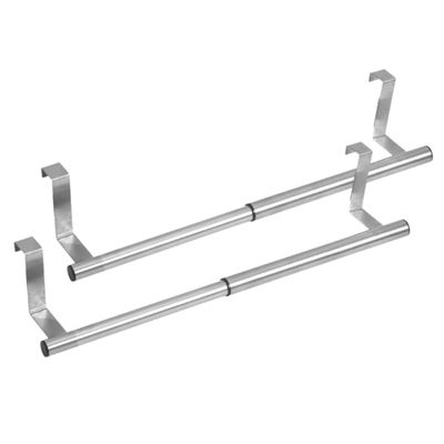 Stainless Steel Towel Holders, 2-Pack, Silver