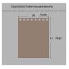 Waterproof Outdoor Curtains, 2-Piece Set, W500 × H213 cm, Linen-Look Privacy and Sun Protection view 4
