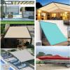 Sun Shade Sail 1.2 x 2.4 m Oxford Fabric, Anthracite view 2