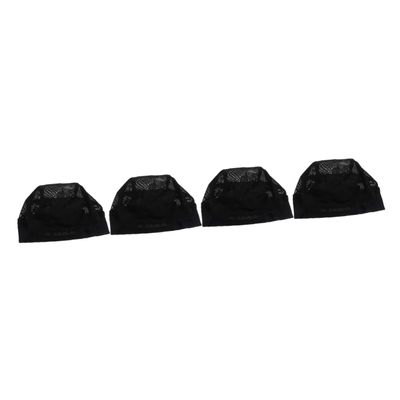 FRCOLOR 4-Piece Breathable Nylon Wig Caps for Natural Hairstyles and Daily Use