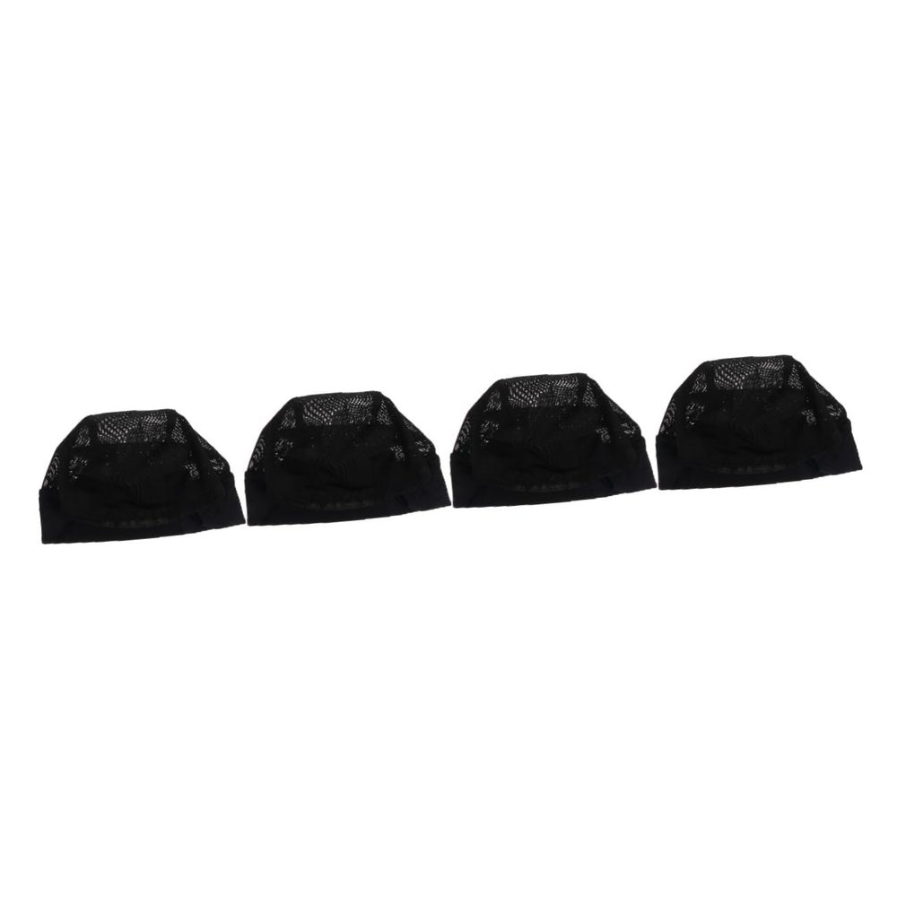 FRCOLOR 4-Piece Breathable Nylon Wig Caps for Natural Hairstyles and Daily Use