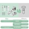 Janasiba 2 Bifold Door Hardware Repair Kit, Replacement Set for 2.22–2.54" Tracks view 4