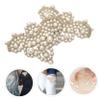 SHINEOFI 4-Piece Pearl Shoe Appliqué Patches for Clothing and Hats view 3