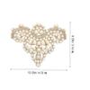 SHINEOFI 4-Piece Pearl Shoe Appliqué Patches for Clothing and Hats view 4