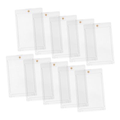 Magnetic Card Holders, PS Hard Plastic, 10-Piece Set