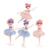 ifundom 3 Sets of Ballet Girl Cake Figurines, Dancing Statues for Birthday and Home Decor, 12 Pieces view 3