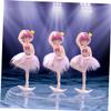 ifundom 3 Sets of Ballet Girl Cake Figurines, Dancing Statues for Birthday and Home Decor, 12 Pieces view 4