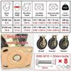 Heavy-Duty Replacement Rubber Casters, 200/250 mm Wheels, 2-Pack view 2