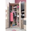 Lomadox Corner Wardrobe, 90 cm, Oak/Anthracite view 2