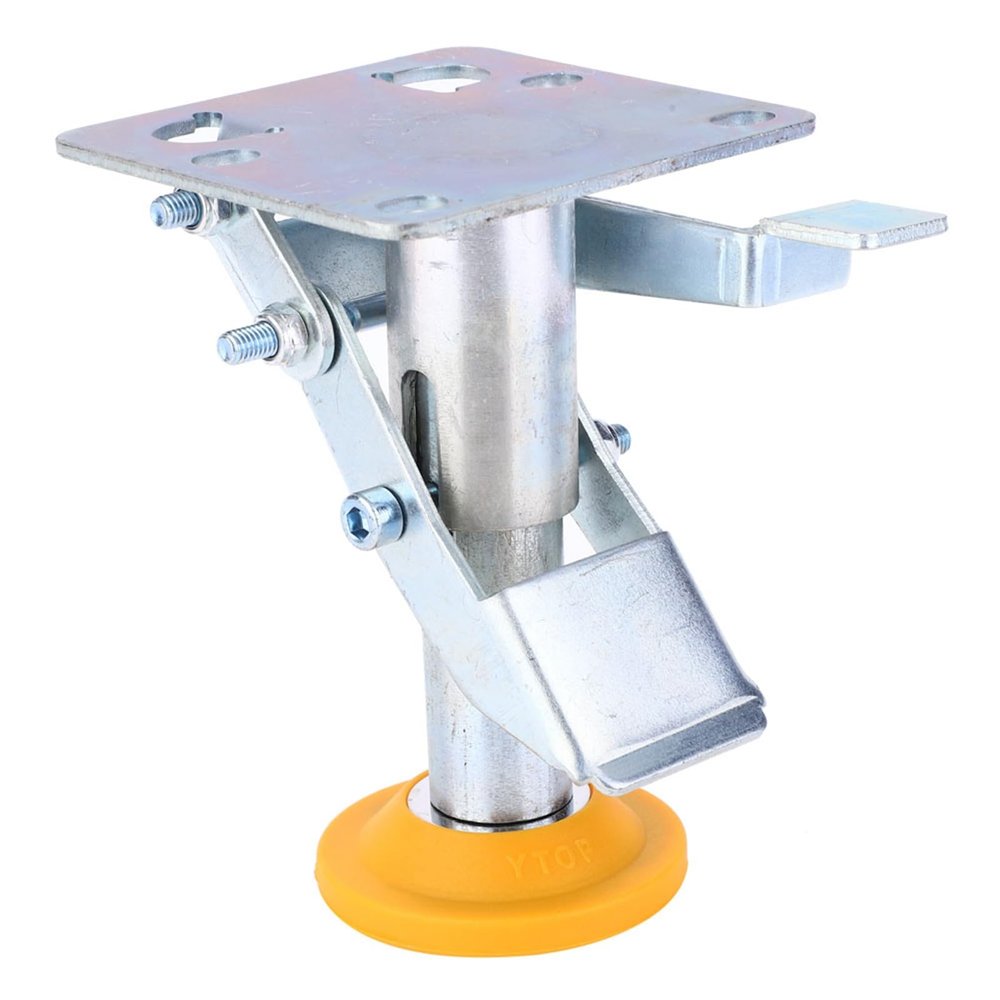 FLEXMAN Floor Lock, 100 kg Capacity, Manganese Steel, TPU Pad, 4 Mounting Holes, for 4- to 5-Inch Casters (X-75-32-3)