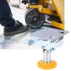 FLEXMAN Floor Lock, 100 kg Capacity, Manganese Steel, TPU Pad, 4 Mounting Holes, for 4- to 5-Inch Casters (X-75-32-3) view 2
