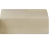 Miecoae Square/Rectangular Ottoman Slipcover, Beige/Gray, Stretch Cover (Color #16, Size 80–97 cm/32–38 in) view 1