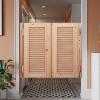 Oracra Unpainted Wooden Saloon Swinging Doors for Kitchen, W105 x H90 cm view 1