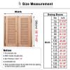 Oracra Unpainted Wooden Saloon Swinging Doors for Kitchen, W105 x H90 cm view 2