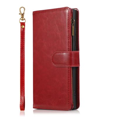 VQWQ Phone Case for Samsung Galaxy A41, Solid Red Wallet Case