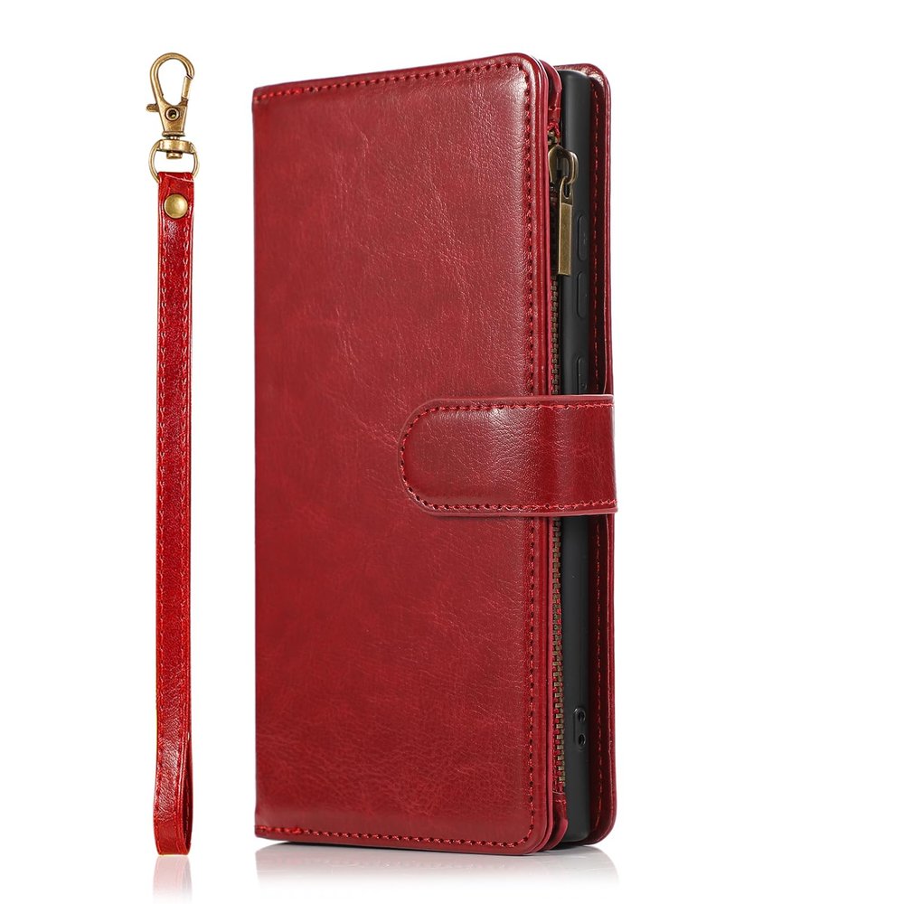 VQWQ Phone Case for Samsung Galaxy A41, Solid Red Wallet Case