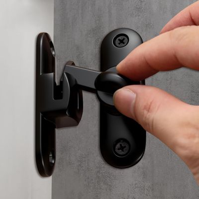 HOME MASTER HARDWARE Barn Door Latch, 90°/180° Folding Lock
